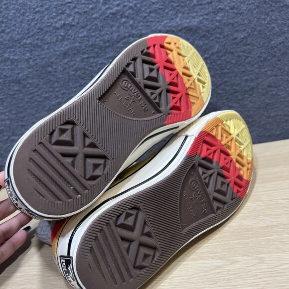 Converse Chuck 70 High Thermo Felt Storm Front Yellow Mens Size 7 Womens Size 9 - Picture 5 of 8